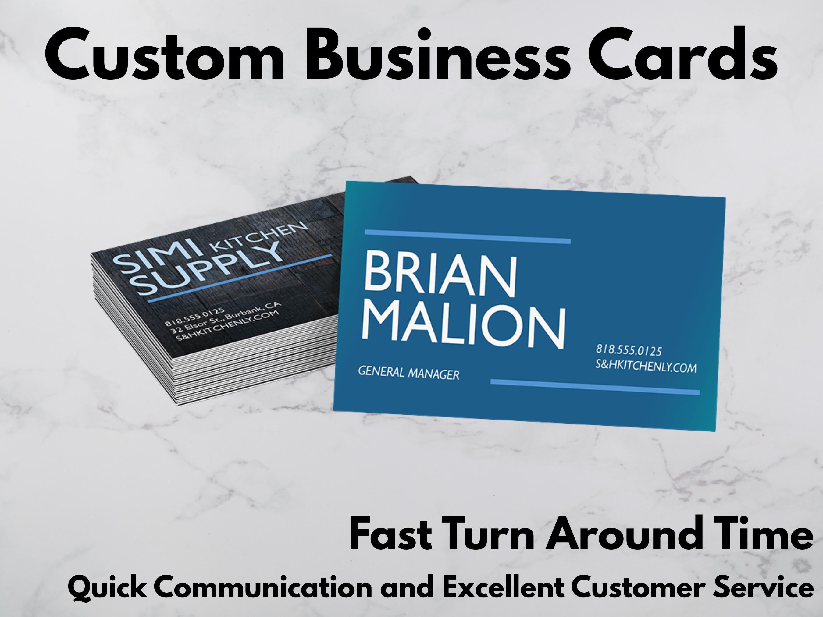 Custom Business Cards | Professionally Printed | Full Color | Made to Order Cards
