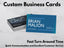 Custom Business Cards | Professionally Printed | Full Color | Made to Order Cards